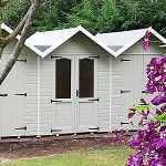 Garden beach huts cotswolds