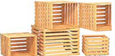 Wooden Slatted-Crates