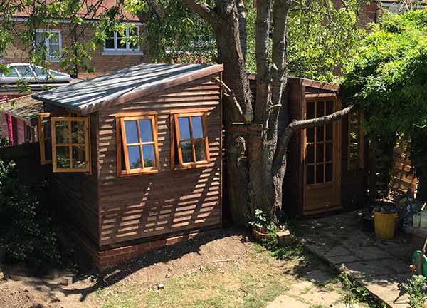 B16-2 garden room somerset wrap around a tree