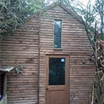 Timber workshop with upper room