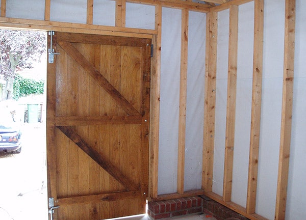 J28-13 oak frame garage poole