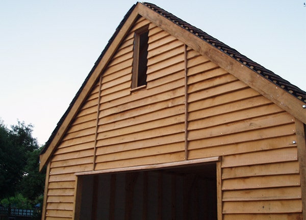 J28-9 oak frame garage gloucester