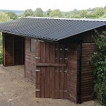 stable with field shelter