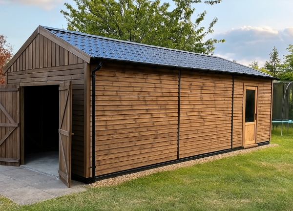wood frame garages in Congleton